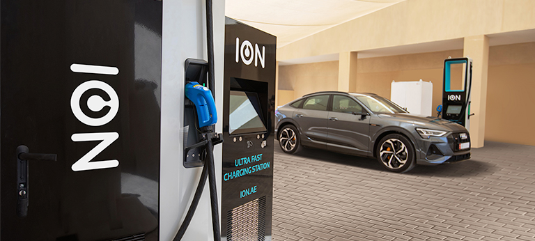 ION Installs Gulf Region’s First Ultra-fast Electric Vehicle Charging Stations in Abu Dhabi